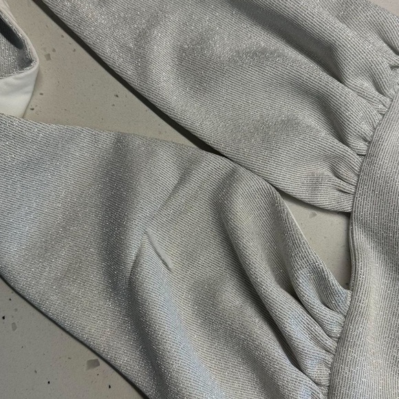 superdown Domonique Halter Mini Dress in Silver - Picture 4 of 6